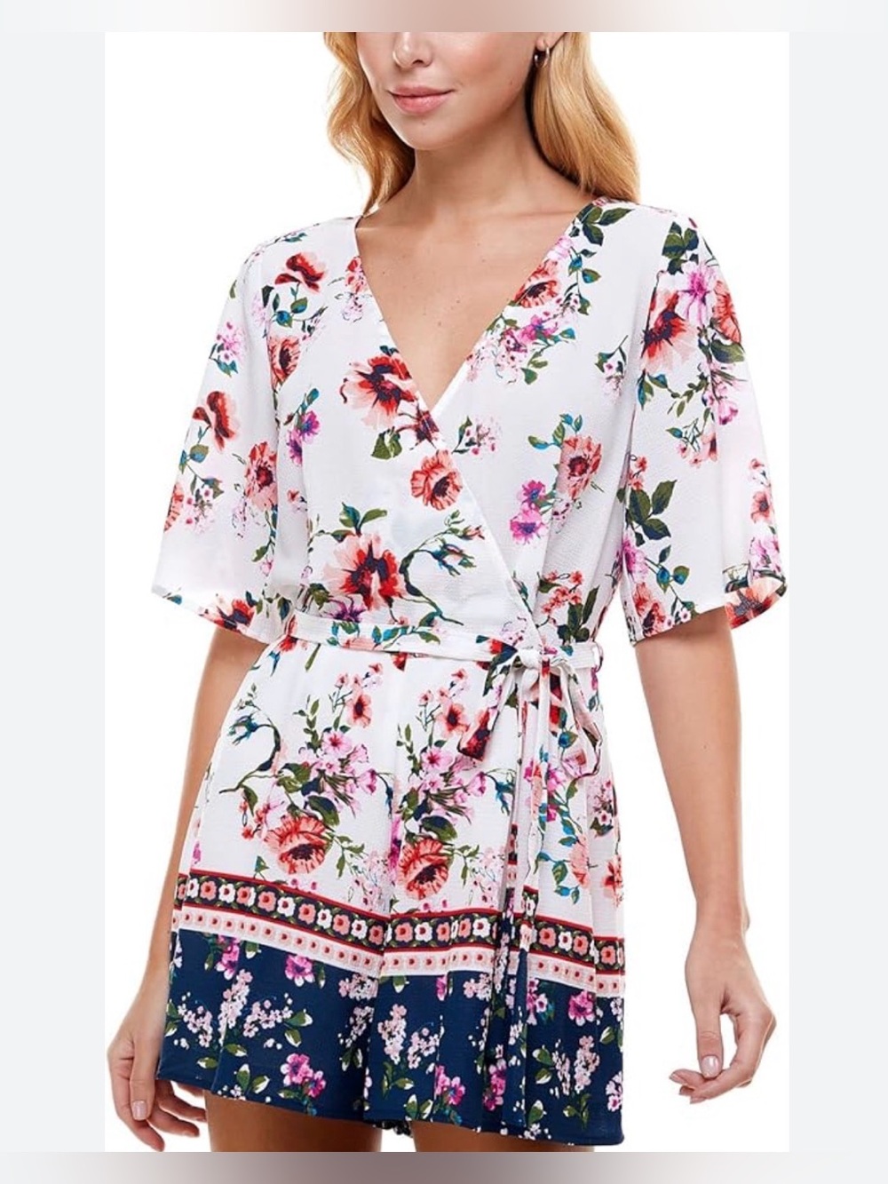 TRIXXI women’s floral romper 
Size - Medium